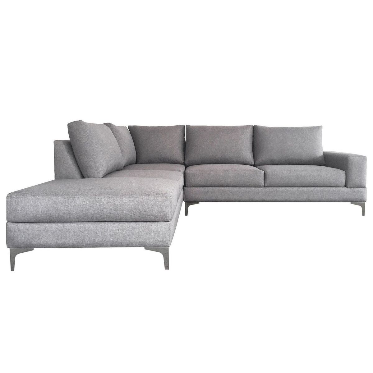 Sochic - Sofá escuadra izquierda Niagara gris mouse