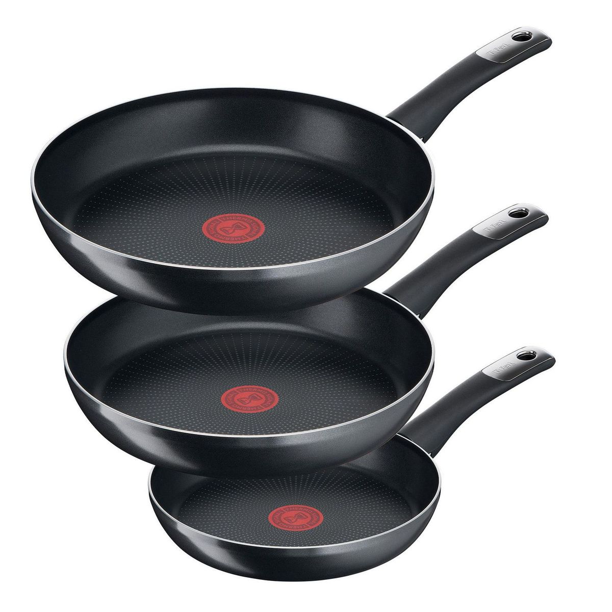 Tefal - Juego de 3 sartenes Hard Titanium Plus Tfal