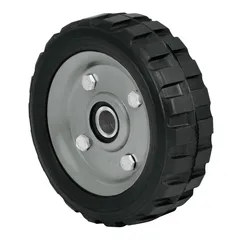 Rueda de Hule Sólido 6" para Diablo Doble Balero Pretul
