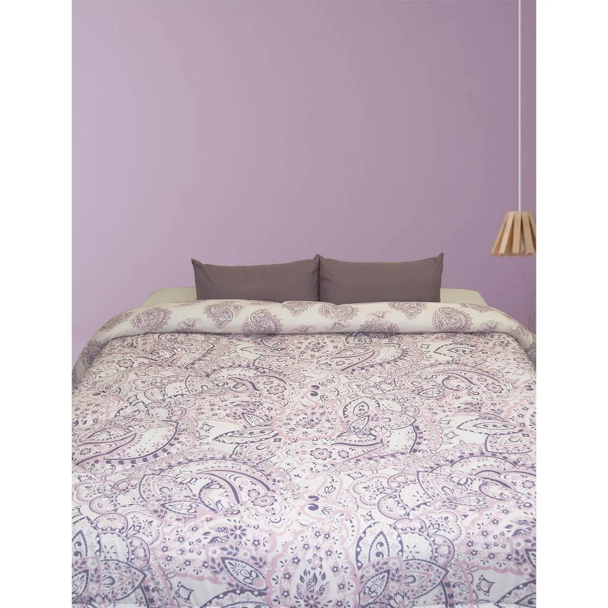 Just Home Collection - Edredón Individual Reversible Siena Lila