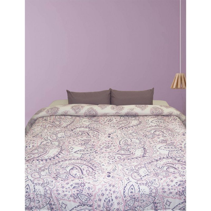 Home Collection - Edredón Individual Reversible Siena Lila