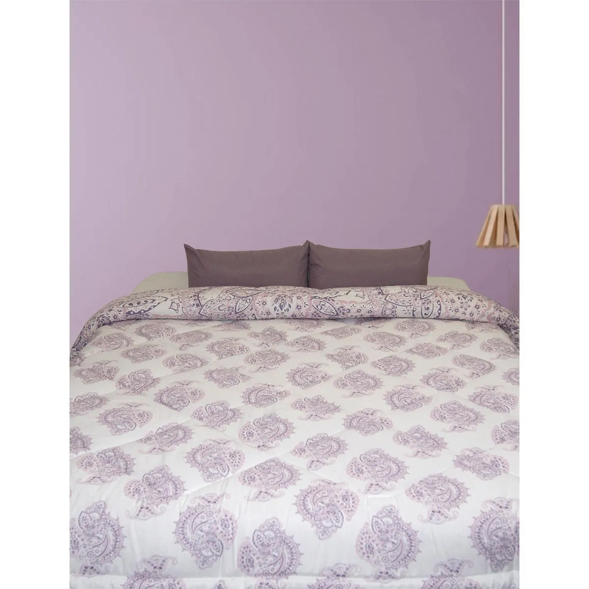 Just Home Collection - Edredón Individual Reversible Siena Lila