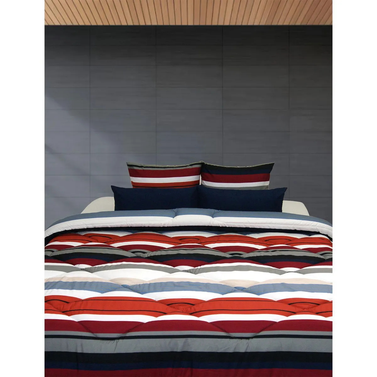 Just Home Collection - Edredón Individual Reversible Florencia Multicolor