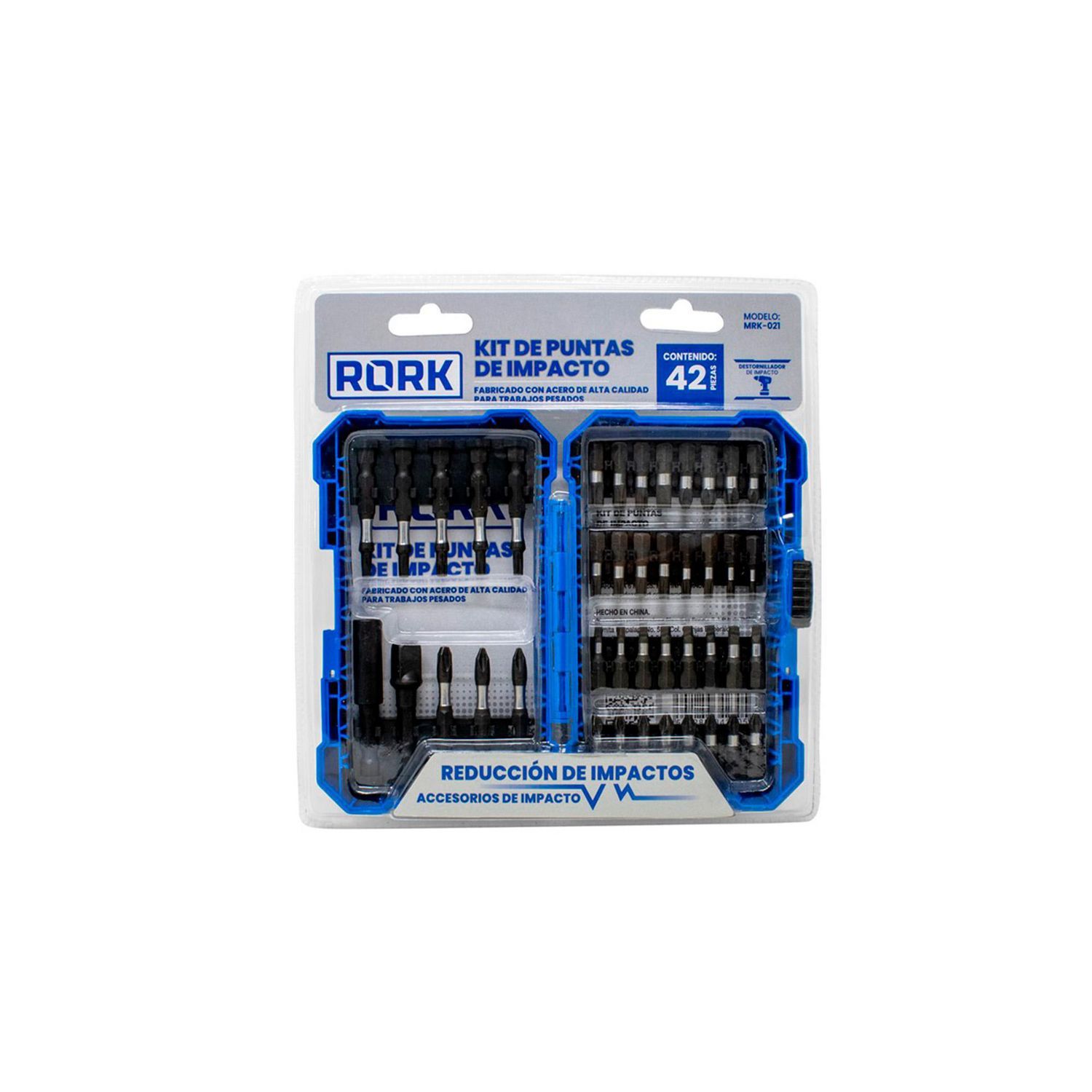 Rork - Kit de Puntas de Impacto 42 Piezas RORK