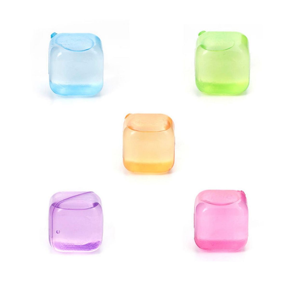 Kikkerland - Cubos de hielo reusables colores 30 piezas