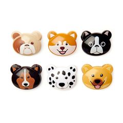 Juego de 6 clips para bolsas de perros