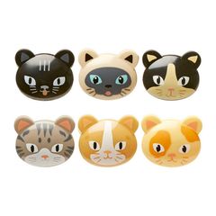Juego de 6 clips para bolsas de gatos