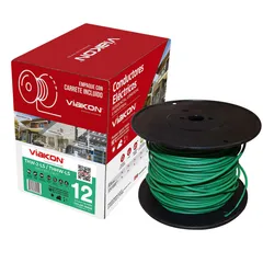 Cable Viakon THHW-LS #12 Verde 100 Metros