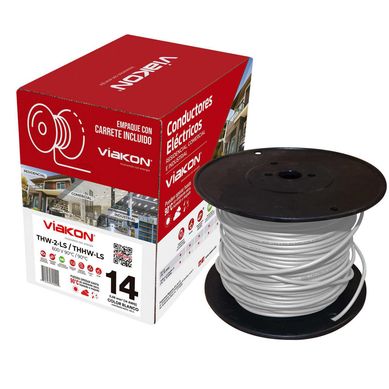Cable Viakon THHW-LS #12 Blanco 100 Metros