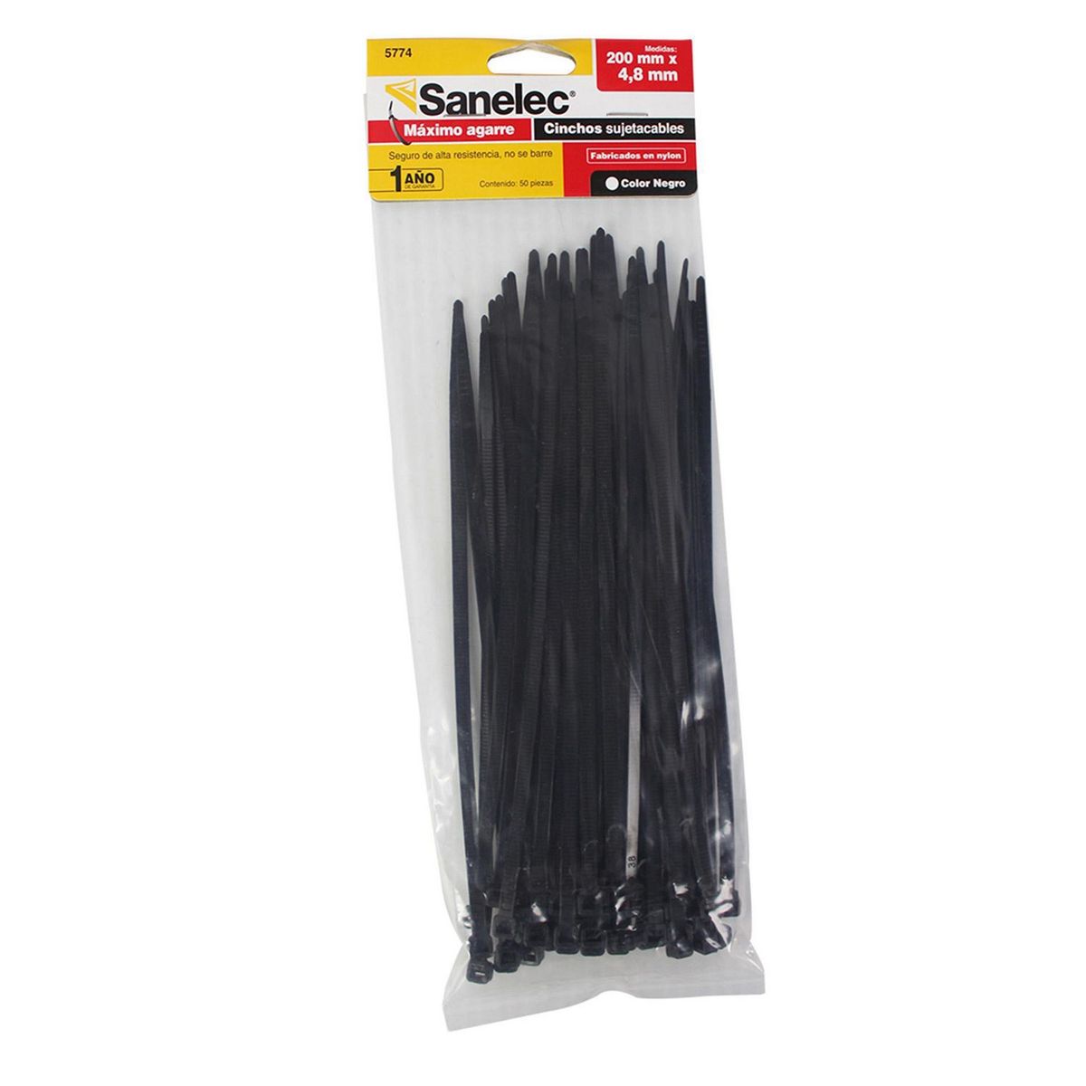 Cinchos Plásticos 4.8 x 200 mm Sanelec, marca Sanelec - Foto 2
