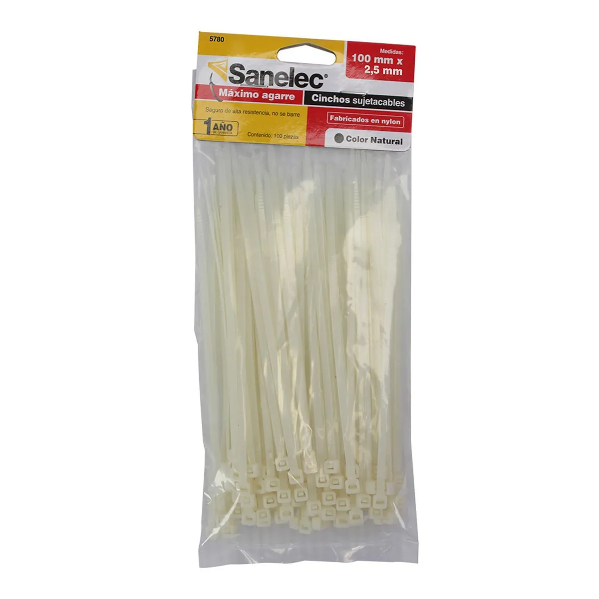 Sanelec - Cinchos Plásticos 2.5 x 100 mm Sanelec