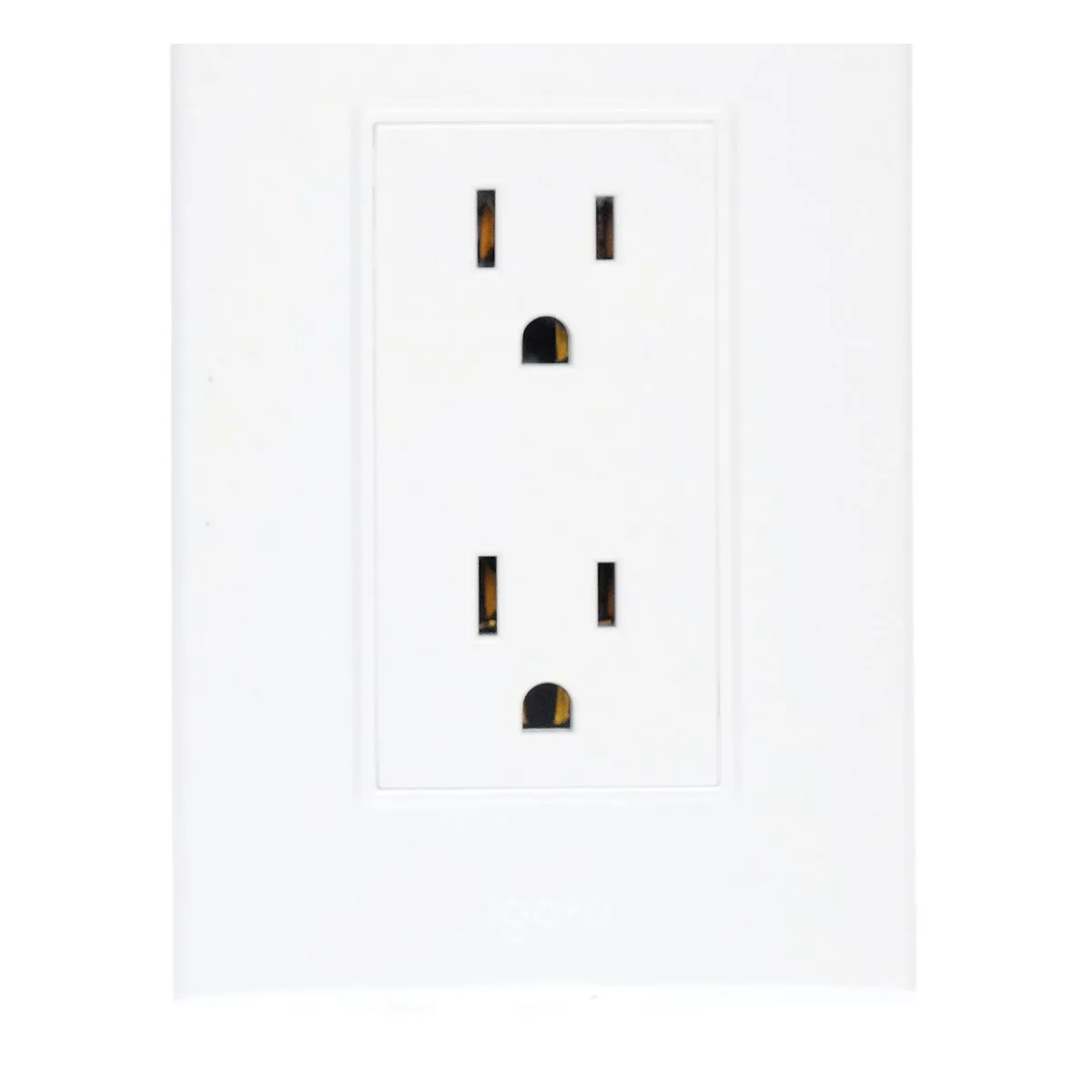 Igoto - Placa con Contacto Duplex Lugano Acabado Blanco