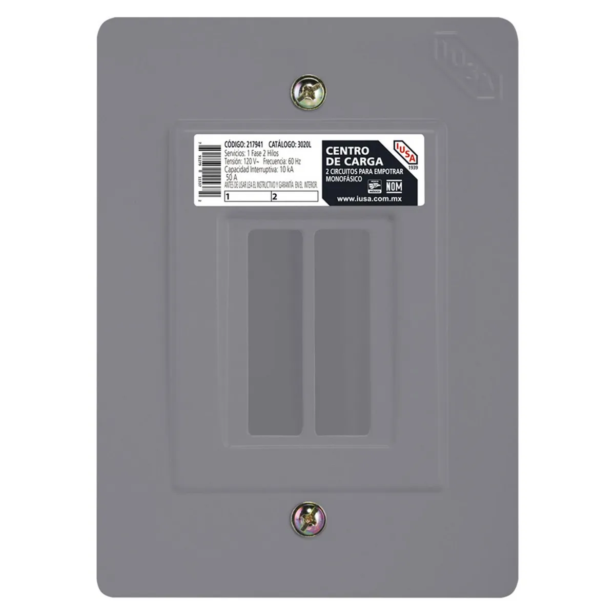 Iusa - Centro de Carga 2E Empotrar