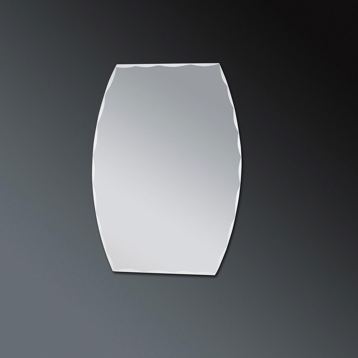 Espejo decorativo semi ovalado ES6001T de 60 x 45 cm, marca Allapsa - Foto 2