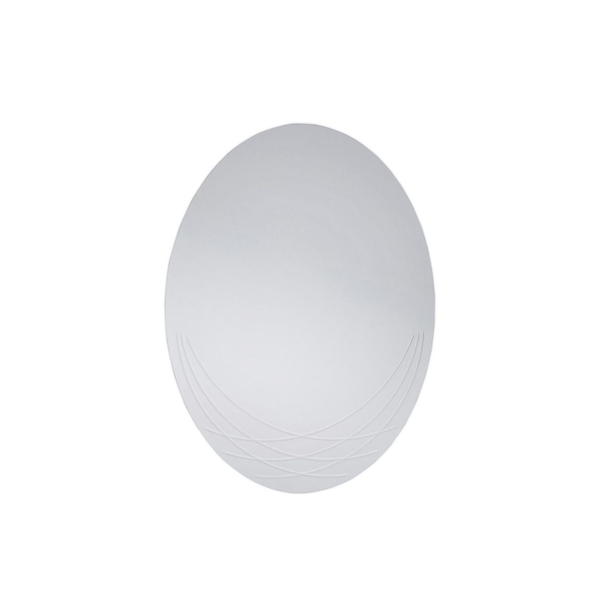 Allapsa - Espejo decorativo ovalado ES8005T de 80 x 60 cm