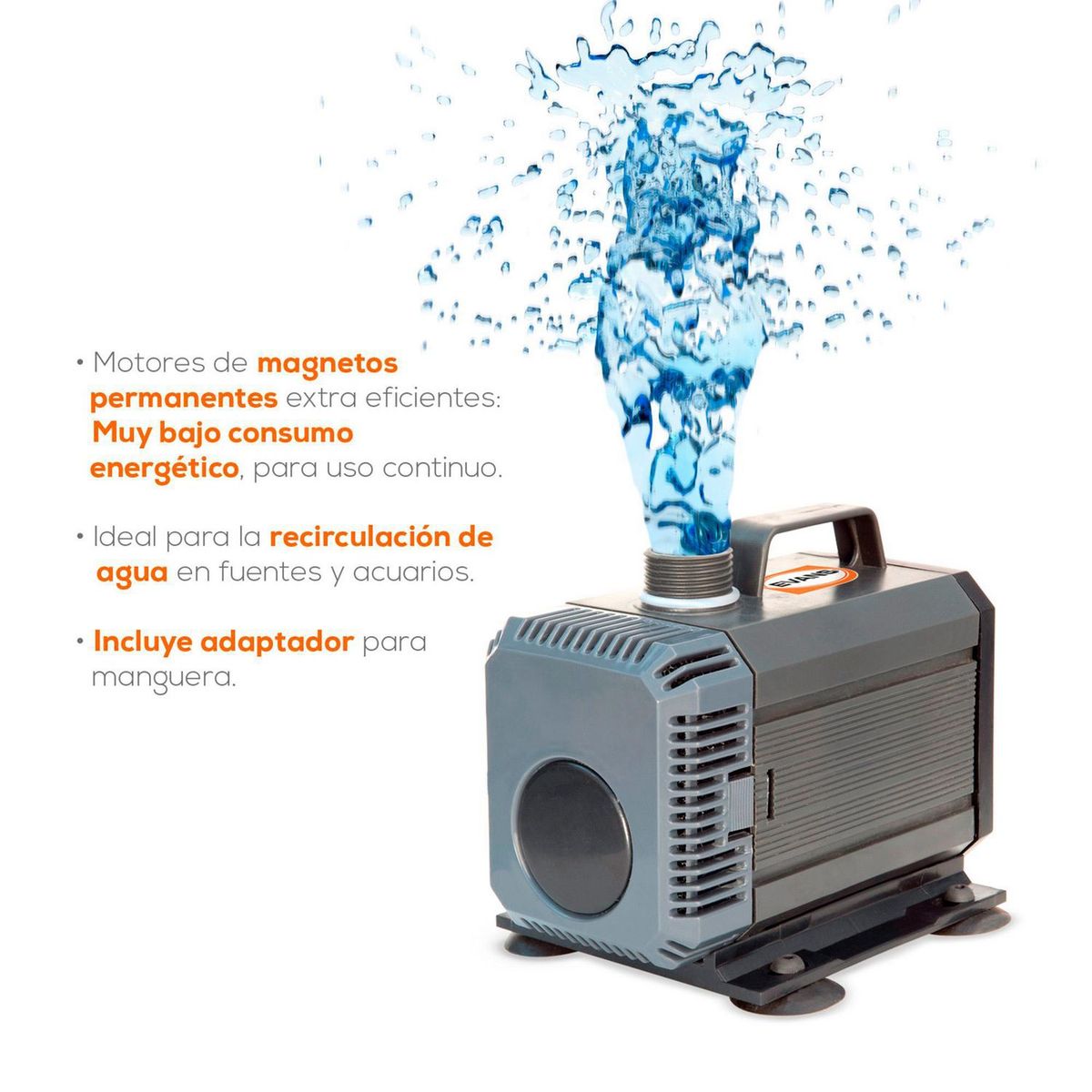 Bomba Fuente 60 W para Fuentes de Ornato, Estanques y Peceras, marca Evans - Foto 2