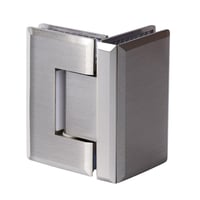 Bisagra Vidrio-Vidrio a 90º Doble Acción para 25 Kg para Puertas de Cristal Templado de 8 mm