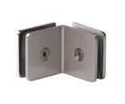 Clip Vidrio-Vidrio a 90º para Vidrio Templado de 10 a 12 mm. El Vidrio Requiere Perforación.