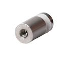 Soporte Tubular para Vidrio 19 X 25 con Fijación a Muro para Vidrio Templado de 6 a 10 mm