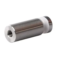 Soporte Tubular para Vidrio 19 X 40 con Fijación a Muro para Vidrio Templado de 6 a 10 mm