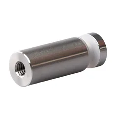 Soporte Tubular para Vidrio 19 X 40 con Fijación a Muro para Vidrio Templado de 6 a 10 mm