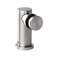 Conector Muro-Vidrio 90º con Chapetón para Vidrio de 8 a 12 mm