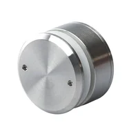 Conector con Chapetón Base Ajustable para Vidrio Templado de 10 a 12 mm Requiere Perforación en el Vidrio Carga Máxima 50 Kg