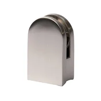 Conector Grapa Base Plana para Vidrio de 6 a 8 mm no Requiere Perforación en el Vidrio