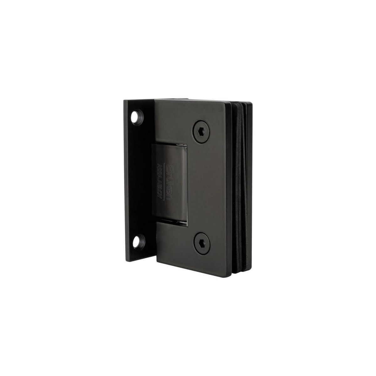 Bruken - Bisagra Muro-Vidrio con Base Centralizada sin Bisel