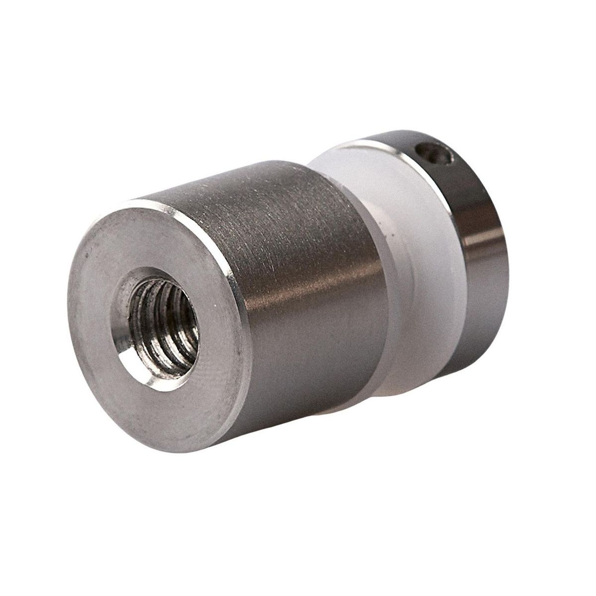 Bruken - Soporte Tubular para Vidrio con Fijación a Muro para Vidrio Templado de 6 a 10 mm