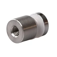 Soporte Tubular para Vidrio con Fijación a Muro para Vidrio Templado de 6 a 10 mm