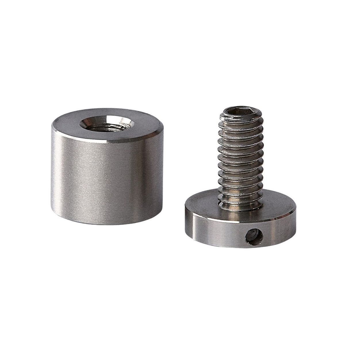Bruken - Soporte Tubular para Vidrio con Fijación a Muro para Vidrio Templado de 6 a 10 mm