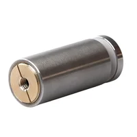 Soporte Tubular para Vidrio 30 X 60 con Fijación a Muro para Vidrio Templado de 6 a 10 mm