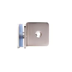 Clip para Vidrio Fijo a 90º se Fija a Muro para Vidrio Templado de 10 a 12 mm el Vidrio Requiere Perforación