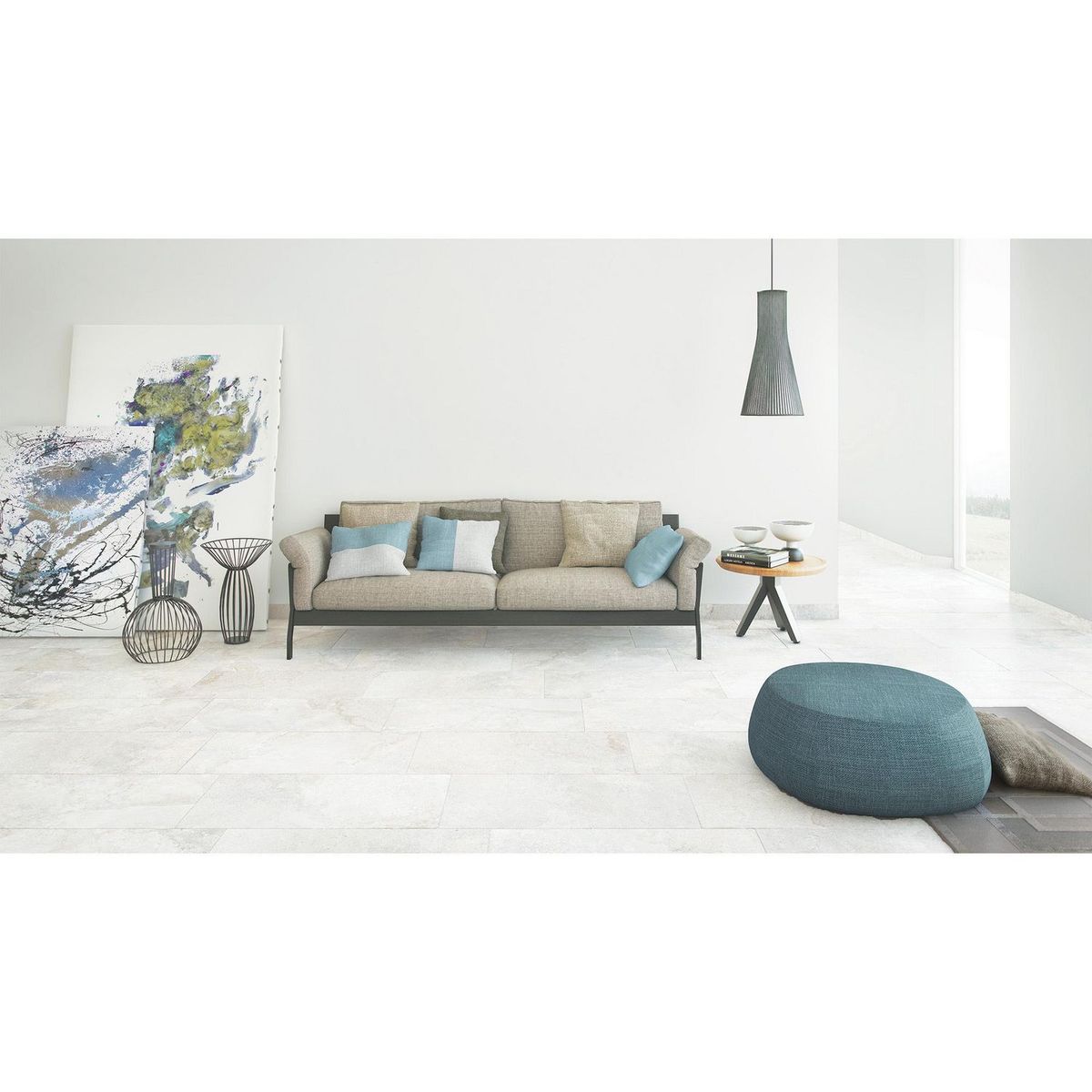 Mohawk - Piso Cerámico Tobago Gray 45X90 Cm