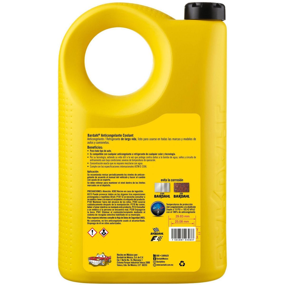 Anticongelante Coolant Hibrido Bardahl, marca Bardhal - Foto 2