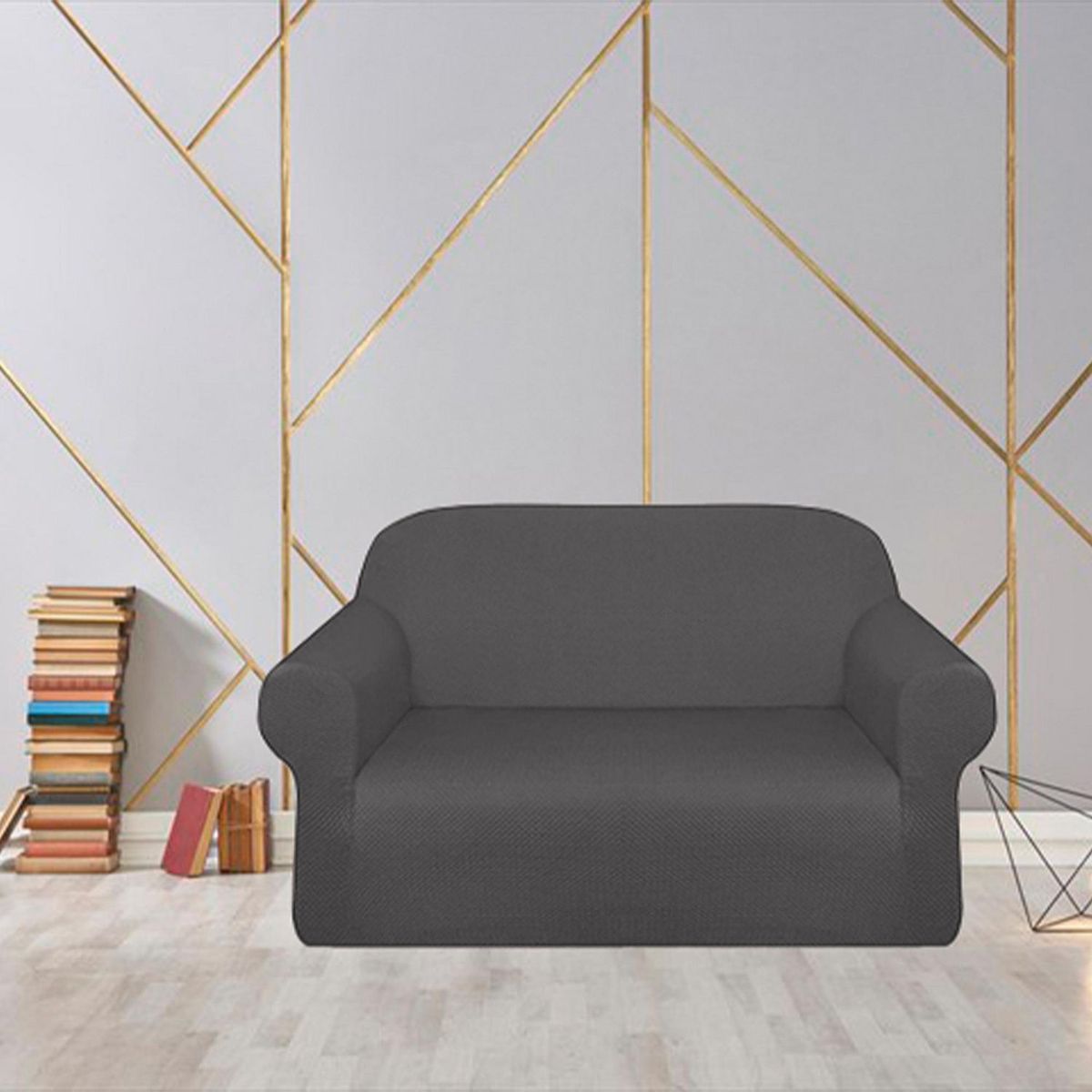 Funda protectora para sillón de 2 plazas Gris, marca Spring Air - Foto 2