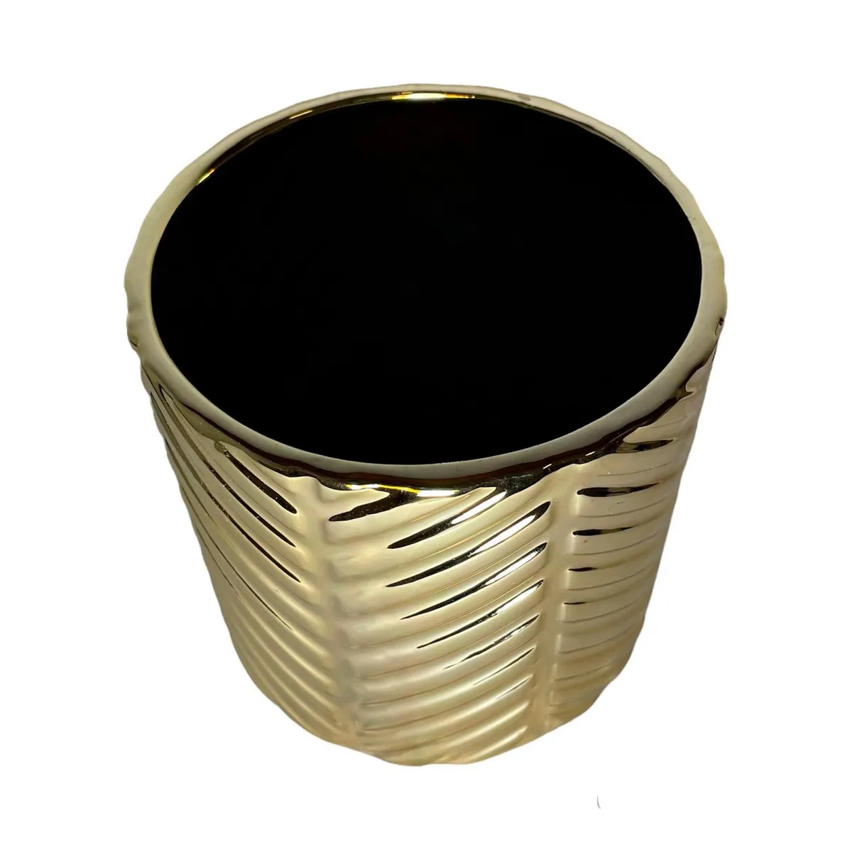 Maceta ceramica apollo gold, marca Chiltepec - Foto Principal