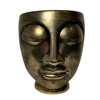 Maceta Ceramica Face Gold