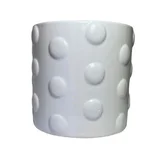 Maceta ceramica bert white