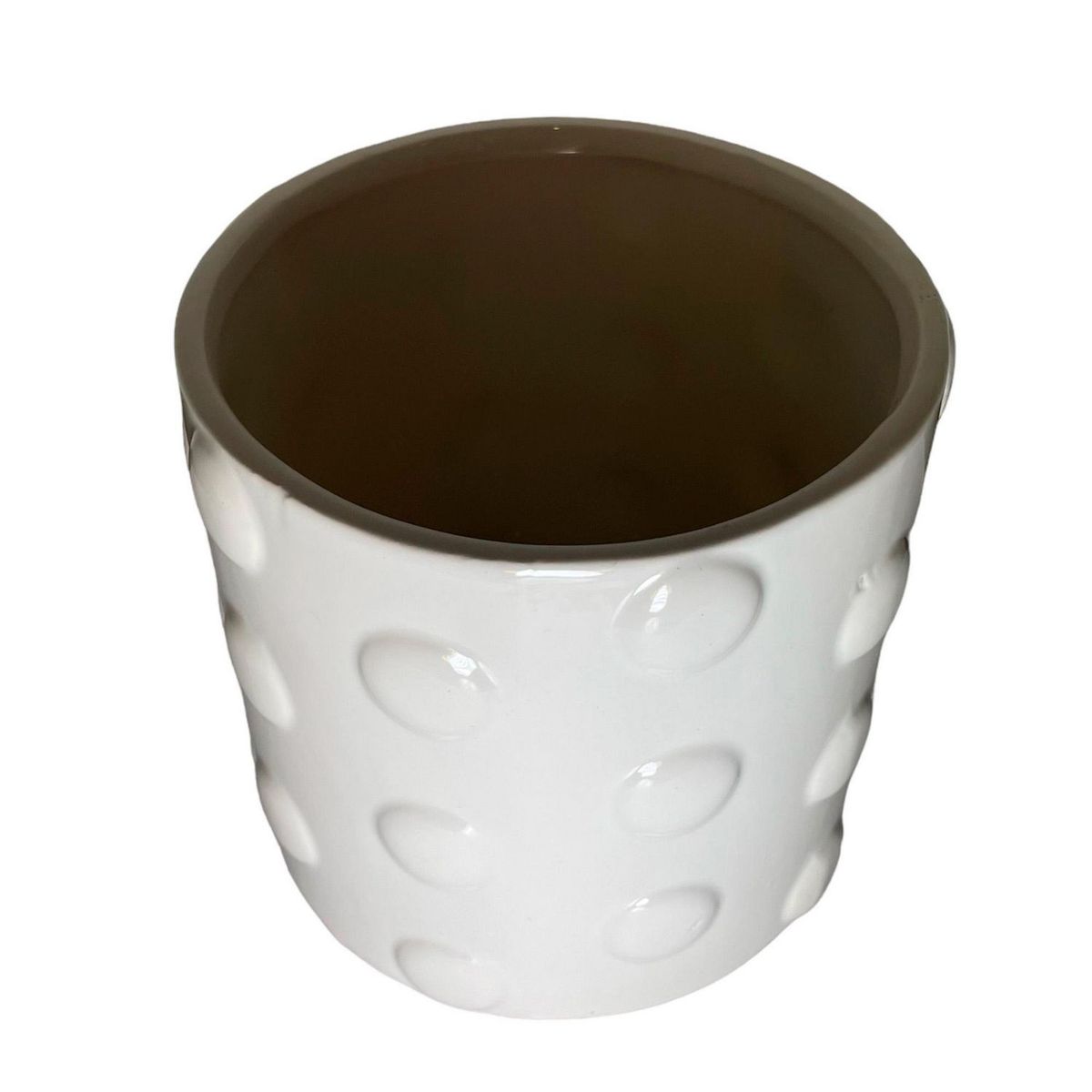 Chiltepec - Maceta ceramica bert white