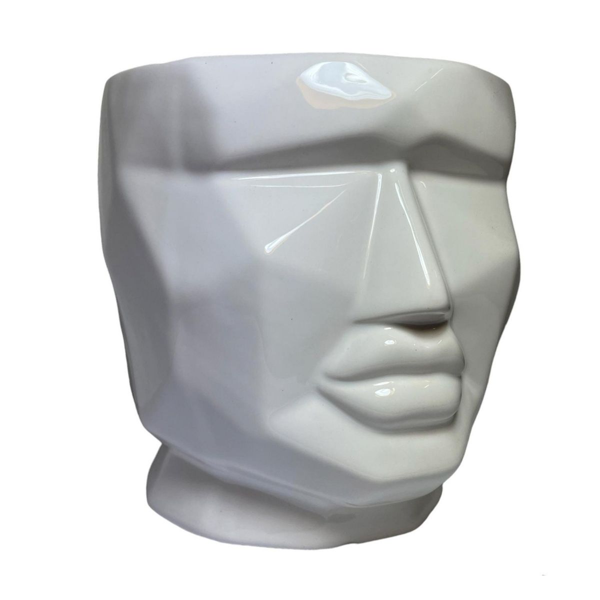 Chiltepec - Maceta Ceramica Face White