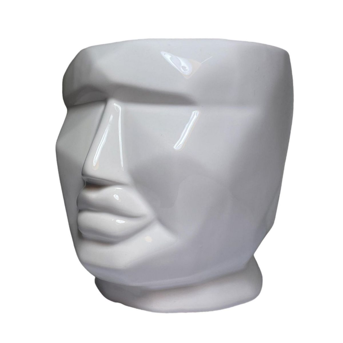 Chiltepec - Maceta Ceramica Face White