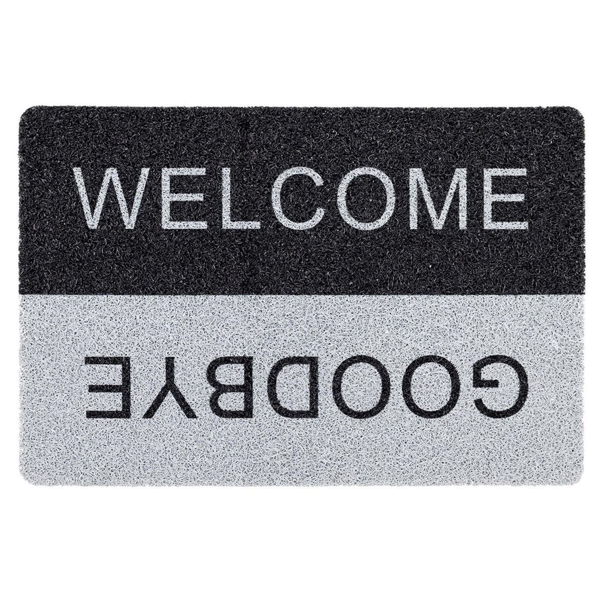Casa Bonita - Tapete para entrada Welcome/ Goodbye de 40 x 60 cm