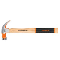 Martillo Pulido 20 Oz Uña Curva Mango Hickory Truper Grip