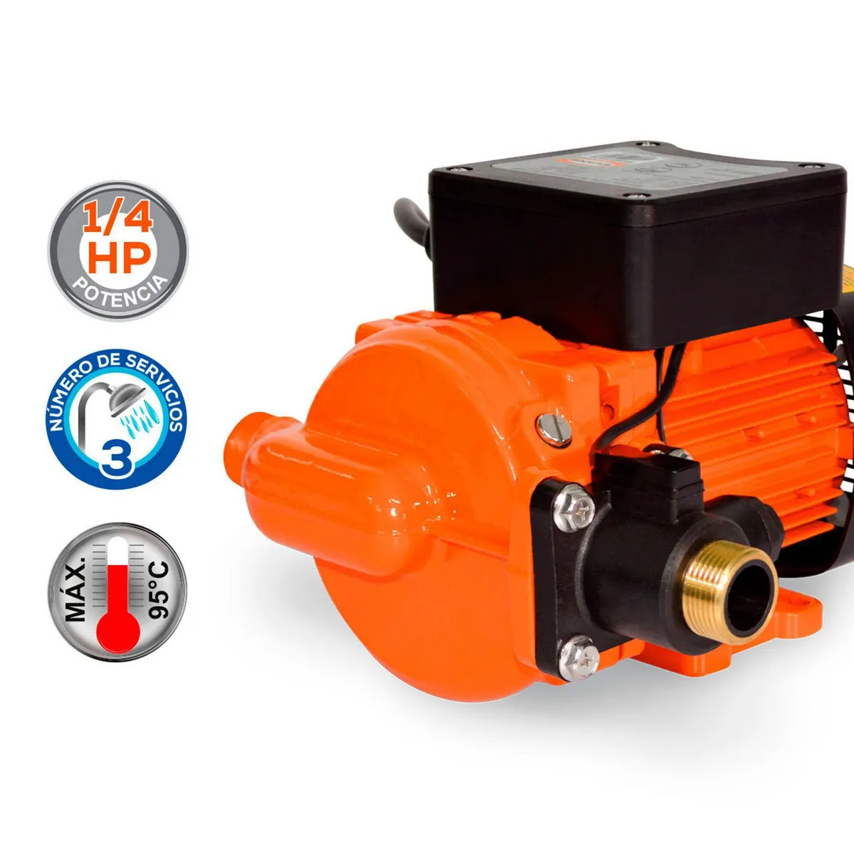 Evans - Bomba Presurizadora Eléctrica .26 HP 24 l/min