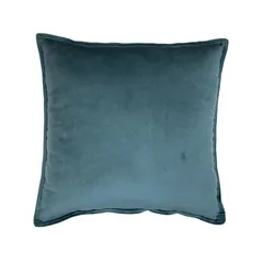 Cojín terciopelo turquesa 50x50 cm