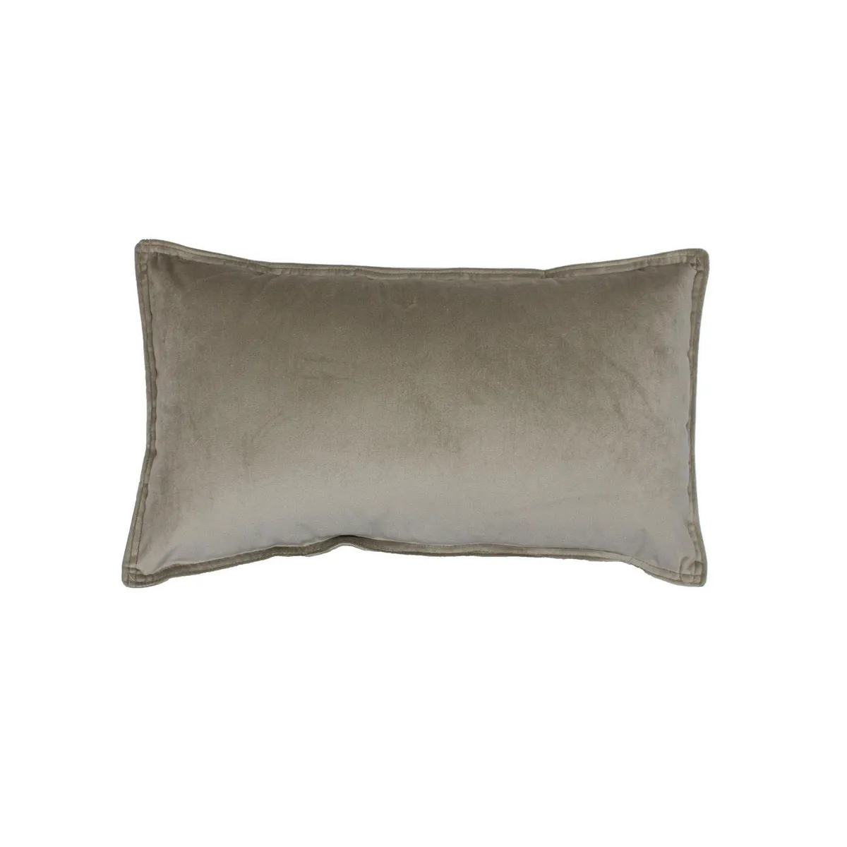 Just Home Collection - Cojín terciopelo crudo rectangular 30x50 cm