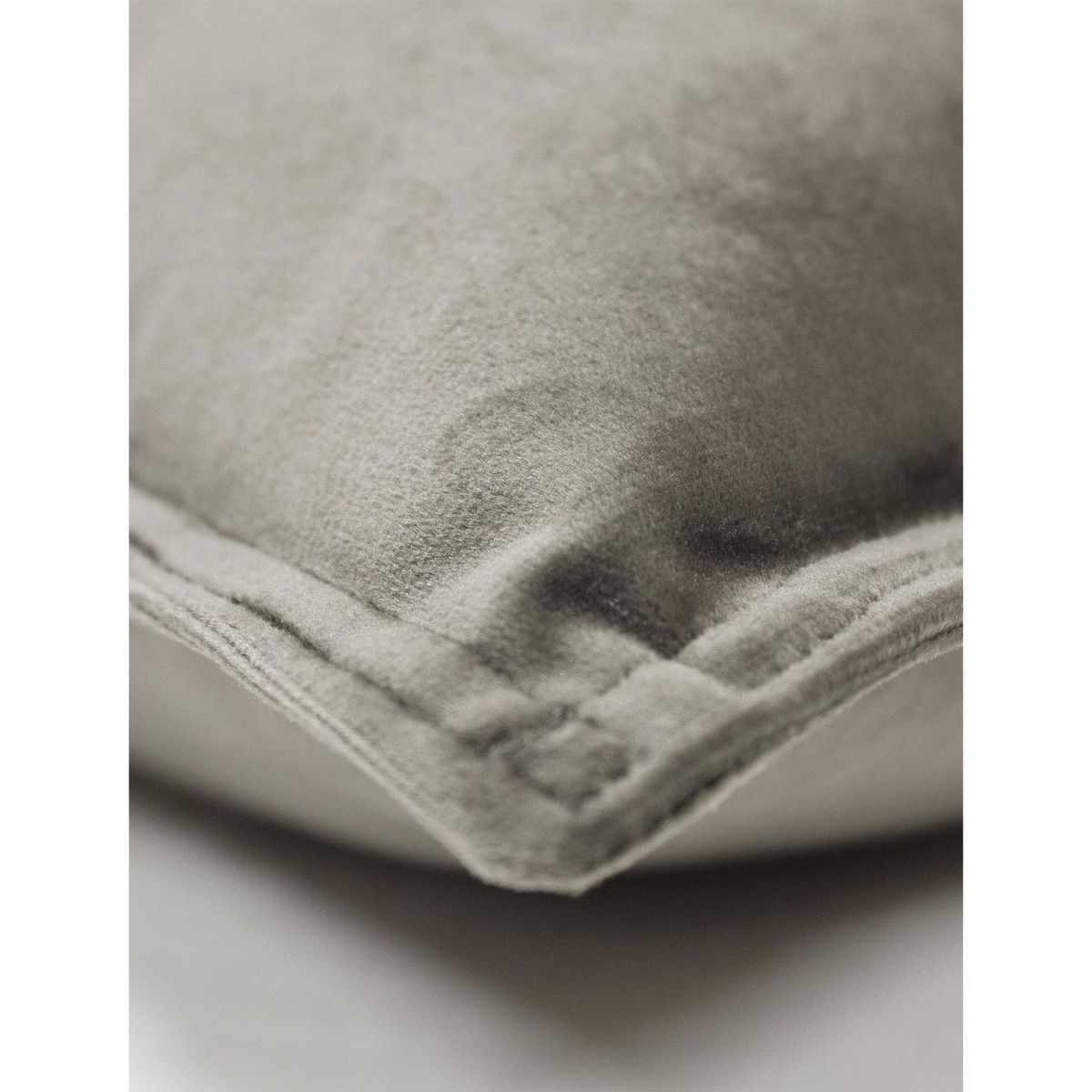 Just Home Collection - Cojín terciopelo crudo rectangular 30x50 cm