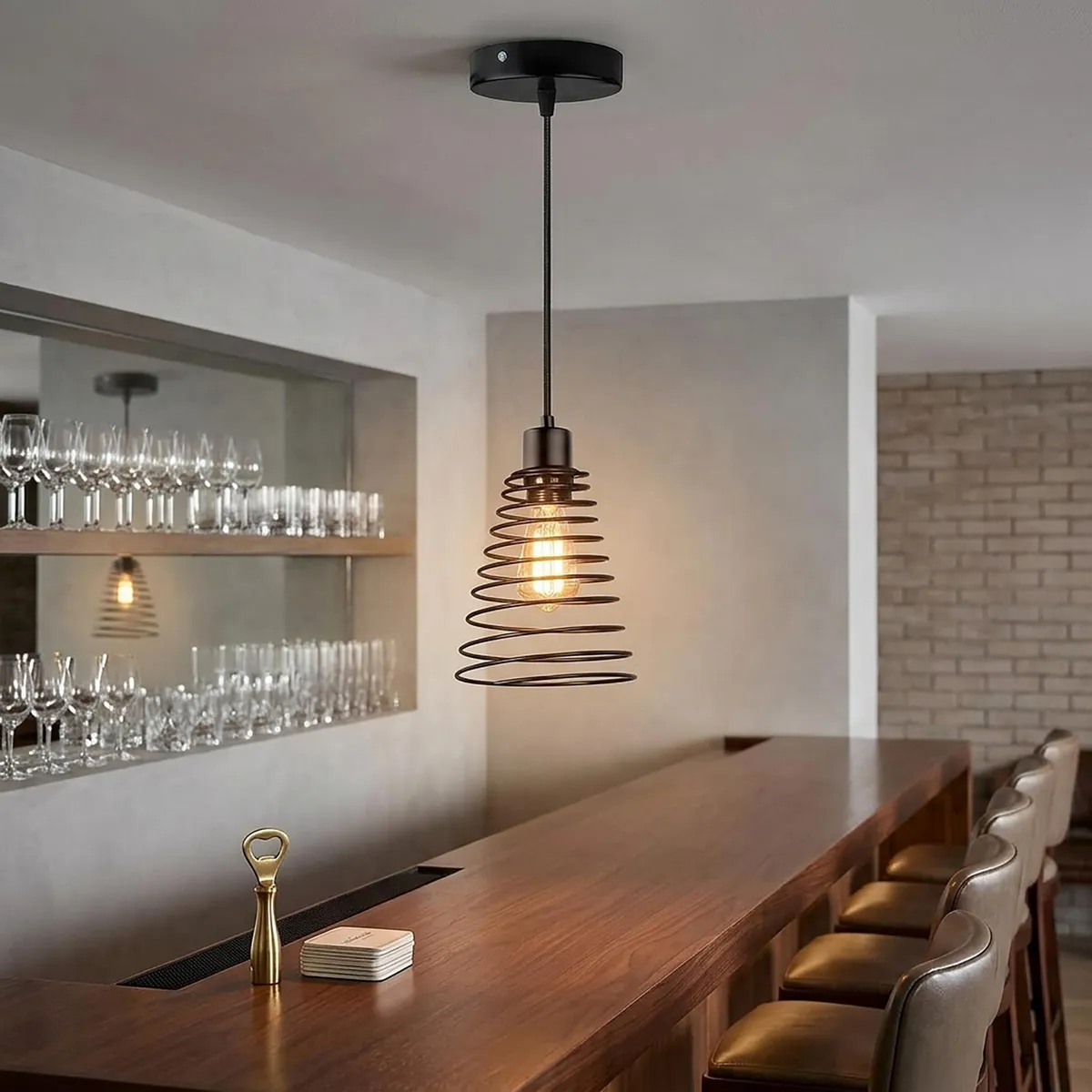 Lámpara Colgante Cono 1 Luz E27, marca Aksi - Foto 2